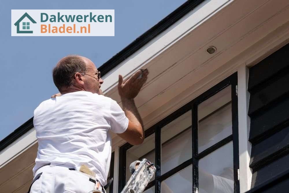 Dakgoot afwerken door onze dakdekker in Bladel